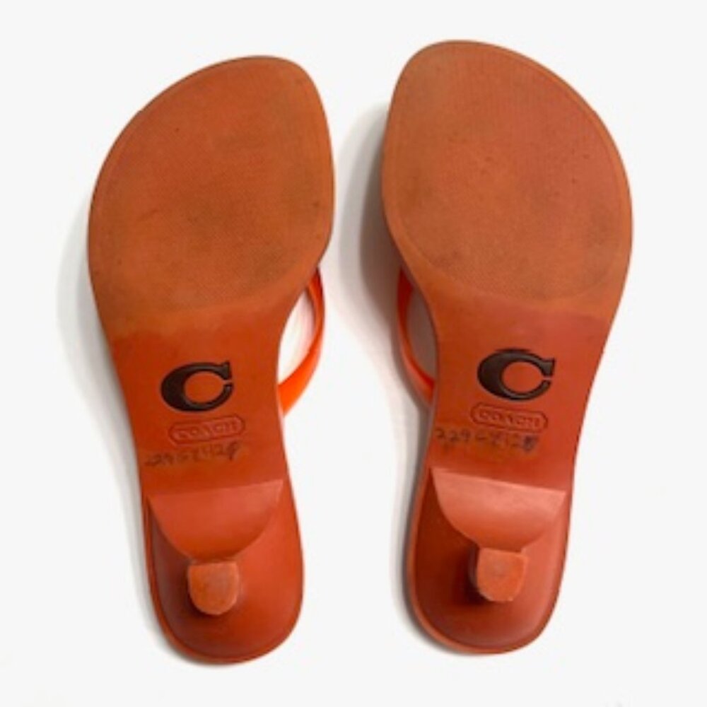 Coach  Logo Jelly Flip Flap Sandals - Picture 5 of 5